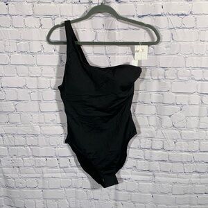 Andie Swim Womens Nantucket One Piece Black Beach Vacation Cruise Island LT NWT